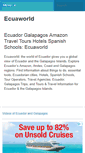 Mobile Screenshot of ecuaworld.com